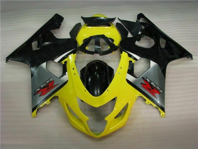 Jaune Noir Carénages Moto Suzuki GSXR 600 / 750 K4 2004-2005 Jaune Noir Carénages Moto Suzuki GSXR 600 / 750 K4 2004-2005