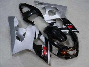 Noir Argent Carénage Moto Suzuki GSXR 600 / 750 K4 2004-2005