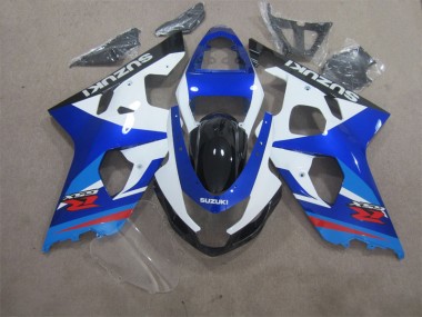 Bleu Blanc Carénages Moto Suzuki GSXR 600 K4 2004-2005