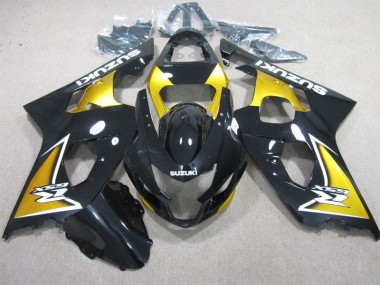 Noir Jaune Carénage Moto Suzuki GSXR 600 K4 2004-2005