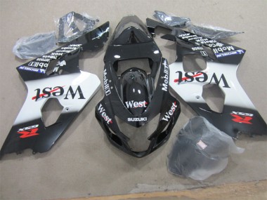 Noir West Carénage Moto Suzuki GSXR 600 K4 2004-2005