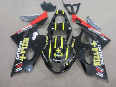 Noir Jaune Rizla Carénage Moto Suzuki GSXR 750 K4 2004-2005