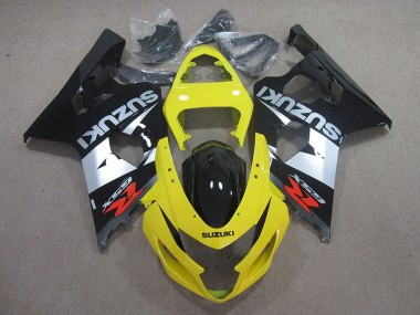 Jaune Noir Argent Carénage Moto Suzuki GSXR 750 K4 2004-2005