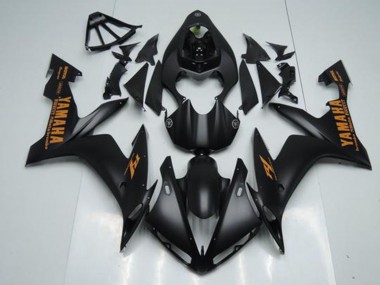Rouge Noir Mat Orange Carénage Moto Yamaha R1 2004-2006