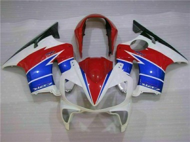 Blanc Rouge Carénage Moto Honda CBR 600 F4i 2004-2007