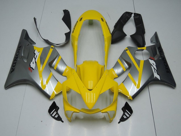 Jaune Gris Carrosserie Moto Honda CBR 600 F4i 2004-2007 Jaune Gris Carrosserie Moto Honda CBR 600 F4i 2004-2007