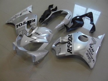 Blanc Repsol Carénage Moto Honda CBR 600 F4i 2004-2007