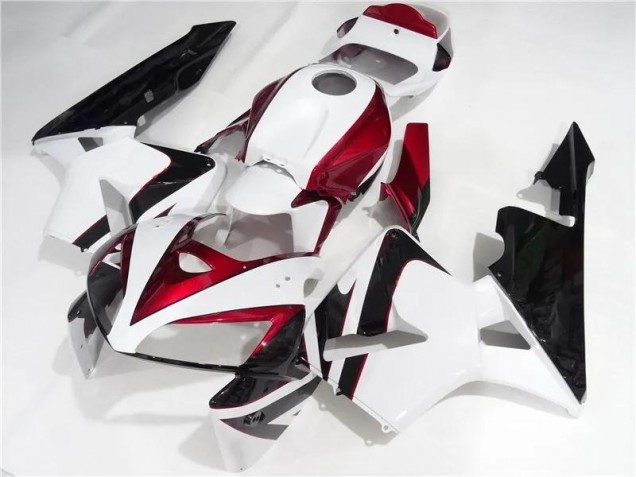 Rouge Blanc Noir Carénages Moto Honda CBR 600 RR 2005-2006 Rouge Blanc Noir Carénages Moto Honda CBR 600 RR 2005-2006