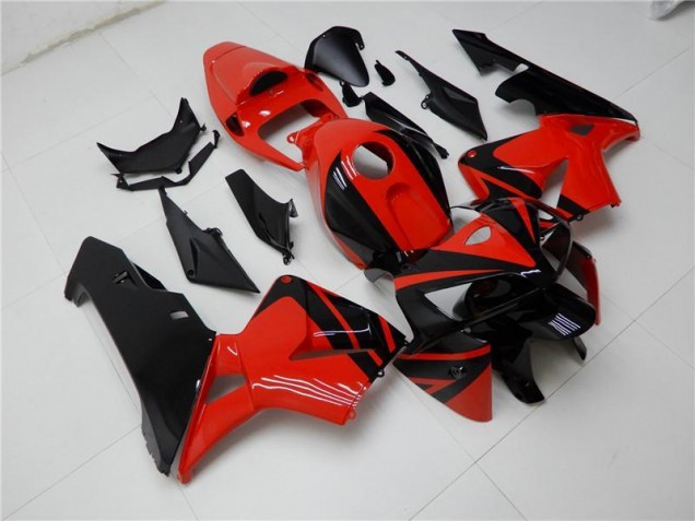 Rouge Noir Carénages Moto Honda CBR 600 RR 2005-2006 Rouge Noir Carénages Moto Honda CBR 600 RR 2005-2006