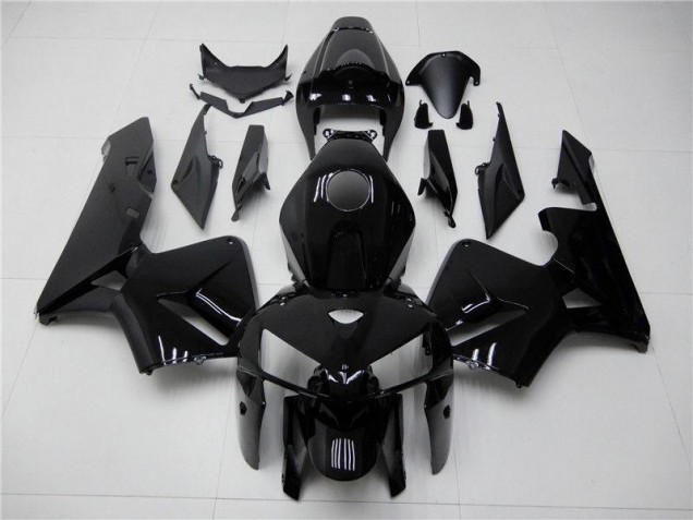 Noir Brillant Carénages Moto Honda CBR 600 RR 2005-2006 Noir Brillant Carénages Moto Honda CBR 600 RR 2005-2006