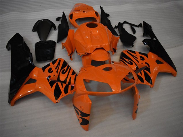 Orange Noir Carénages Moto Honda CBR 600 RR 2005-2006 Orange Noir Carénages Moto Honda CBR 600 RR 2005-2006