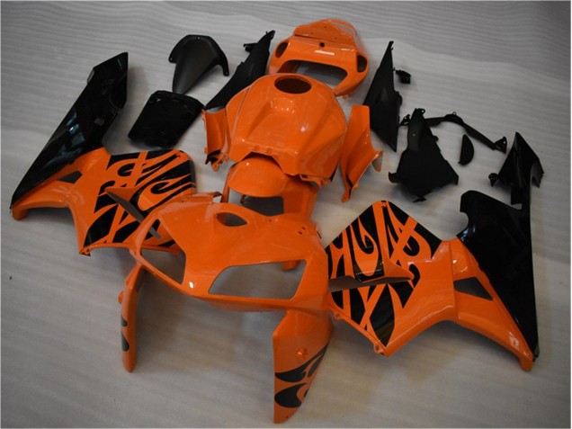 Orange Noir Carénages Moto Honda CBR 600 RR 2005-2006 Orange Noir Carénages Moto Honda CBR 600 RR 2005-2006