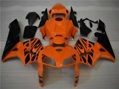Orange Noir Carénages Moto Honda CBR 600 RR 2005-2006