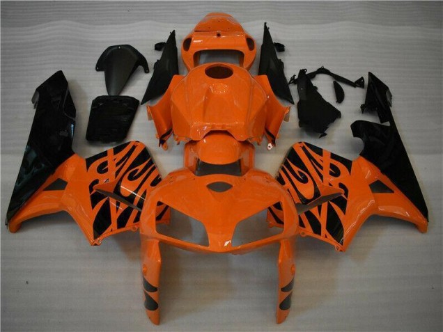 Orange Noir Carénages Moto Honda CBR 600 RR 2005-2006 Orange Noir Carénages Moto Honda CBR 600 RR 2005-2006
