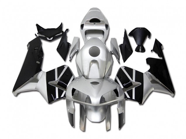 Argent Noir Carénage Moto Honda CBR 600 RR 2005-2006 Argent Noir Carénage Moto Honda CBR 600 RR 2005-2006