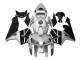 Argent Noir Carénage Moto Honda CBR 600 RR 2005-2006 Argent Noir Carénage Moto Honda CBR 600 RR 2005-2006