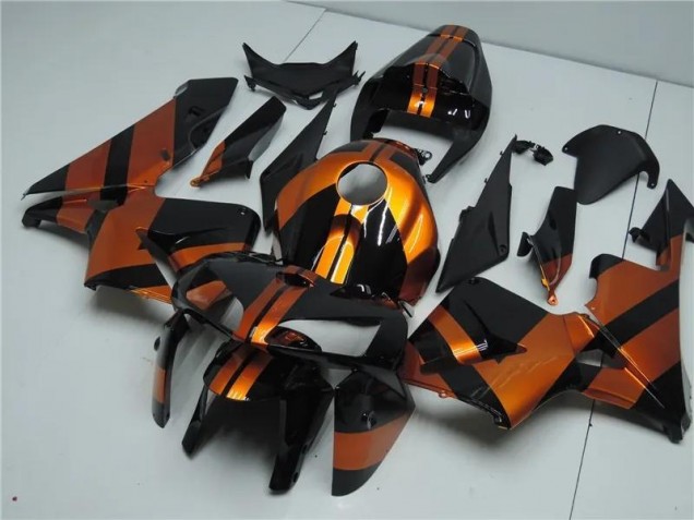Orange Noir Kit Carénages Motos Honda CBR 600 RR 2005-2006 Orange Noir Kit Carénages Motos Honda CBR 600 RR 2005-2006