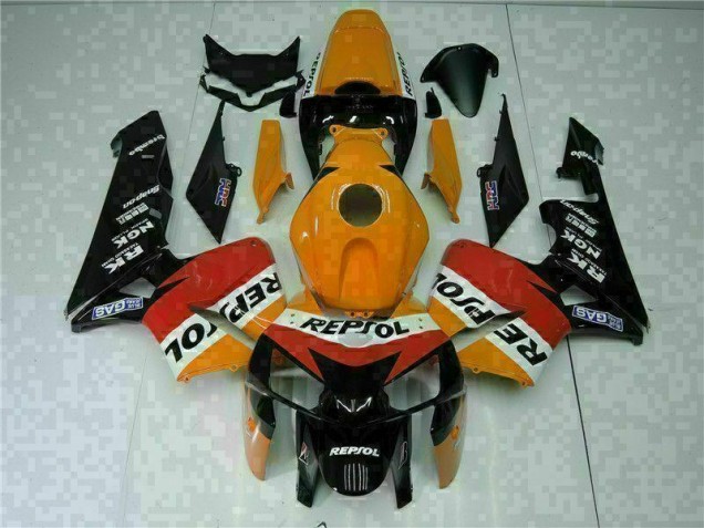 Orange Noir Repsol Carrosserie Moto Honda CBR 600 RR 2005-2006 Orange Noir Repsol Carrosserie Moto Honda CBR 600 RR 2005-2006