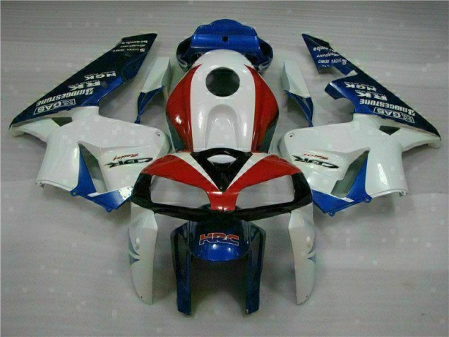 Blanc Bleu Carénage Moto Honda CBR 600 RR 2005-2006 Blanc Bleu Carénage Moto Honda CBR 600 RR 2005-2006