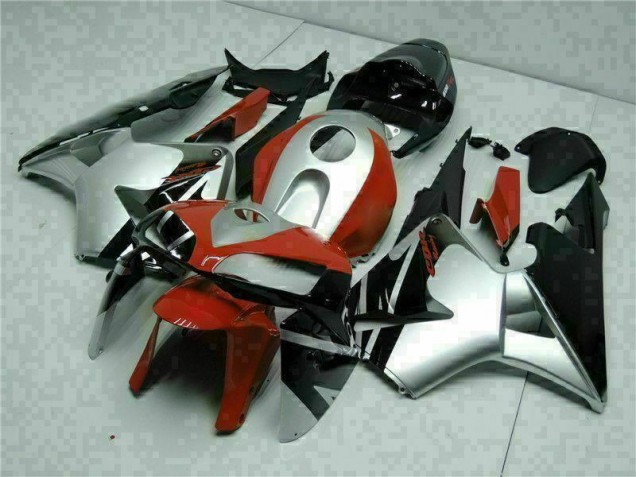 Noir Argent Rouge Carénage Moto Honda CBR 600 RR 2005-2006 Noir Argent Rouge Carénage Moto Honda CBR 600 RR 2005-2006