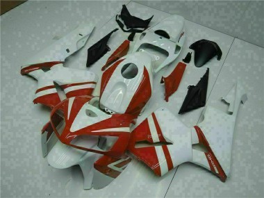 Blanc Rouge Carénages Moto Honda CBR 600 RR 2005-2006