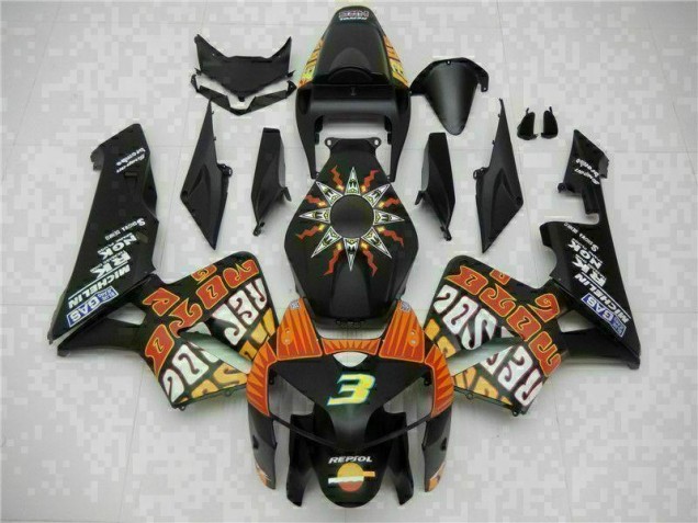 Noir Kit Carénages Motos & Plastique Honda CBR 600 RR 2005-2006 Noir Kit Carénages Motos & Plastique Honda CBR 600 RR 2005-2006