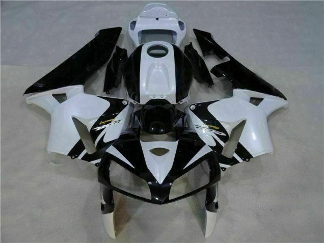 Blanc Noir Carrosserie Moto Honda CBR 600 RR 2005-2006 Blanc Noir Carrosserie Moto Honda CBR 600 RR 2005-2006