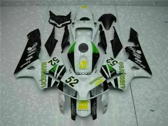 Blanc Jaune Vert 52 Carénage Moto Honda CBR 600 RR 2005-2006 Blanc Jaune Vert 52 Carénage Moto Honda CBR 600 RR 2005-2006