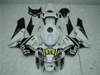 Blanc Playboy 14 Carénage Moto Honda CBR 600 RR 2005-2006