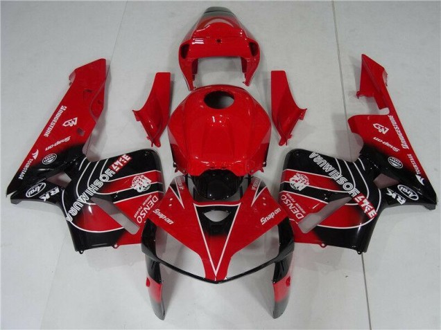 Rouge Noir Kit Carénages Motos & Plastique Honda CBR 600 RR 2005-2006 Rouge Noir Kit Carénages Motos & Plastique Honda CBR 600 RR 2005-2006