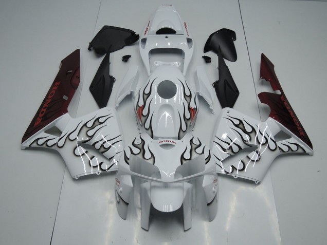 Noir Flamme Carénage Moto Honda CBR 600 RR 2005-2006 Noir Flamme Carénage Moto Honda CBR 600 RR 2005-2006