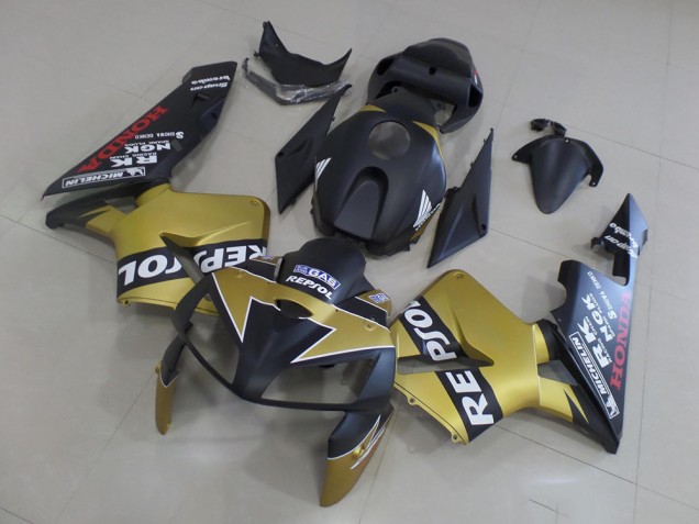 Noir Or Repsol Carénage Moto Honda CBR 600 RR 2005-2006 Noir Or Repsol Carénage Moto Honda CBR 600 RR 2005-2006