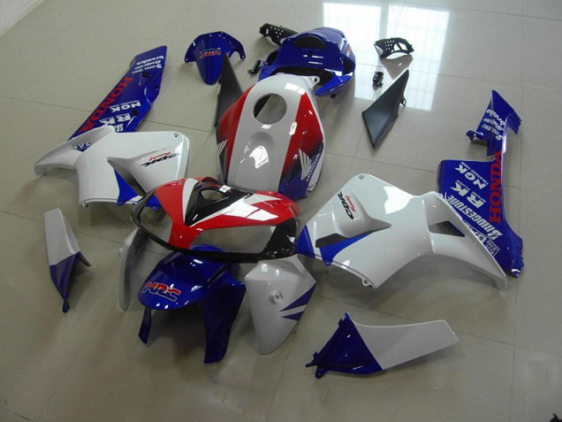 Blanc Bleu Rouge HRC Carénage Moto Honda CBR 600 RR 2005-2006 Blanc Bleu Rouge HRC Carénage Moto Honda CBR 600 RR 2005-2006