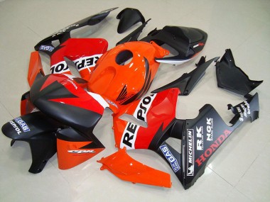 Noir Mat Repsol Courses Carénage Moto Honda CBR 600 RR 2005-2006