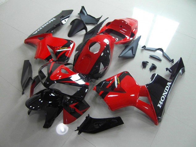 Rouge Noir Carénage Moto Honda CBR 600 RR 2005-2006 Rouge Noir Carénage Moto Honda CBR 600 RR 2005-2006