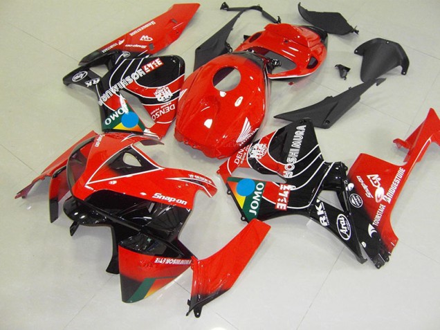 Rouge Noir Jomo Carénage Moto Honda CBR 600 RR 2005-2006 Rouge Noir Jomo Carénage Moto Honda CBR 600 RR 2005-2006