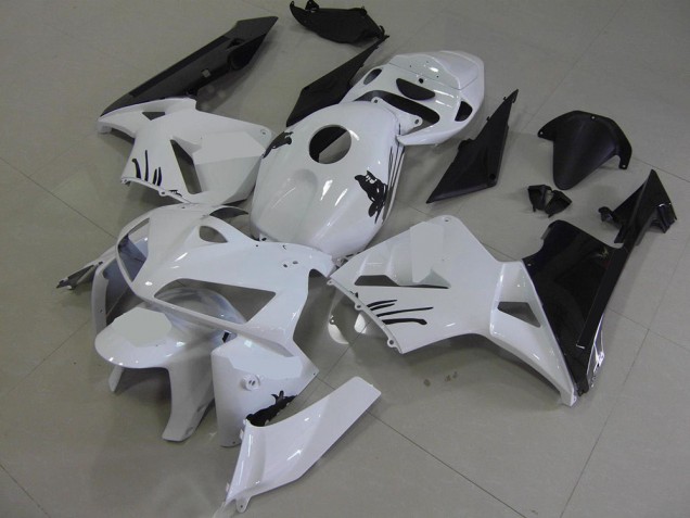 Blanc avec Spécial Décalque Carénage Moto Honda CBR 600 RR 2005-2006 Blanc avec Spécial Décalque Carénage Moto Honda CBR 600 RR 2005-2006