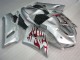 Argent Rouge Flamme Carénage Moto Kawasaki ZX6R 2005-2006 Argent Rouge Flamme Carénage Moto Kawasaki ZX6R 2005-2006