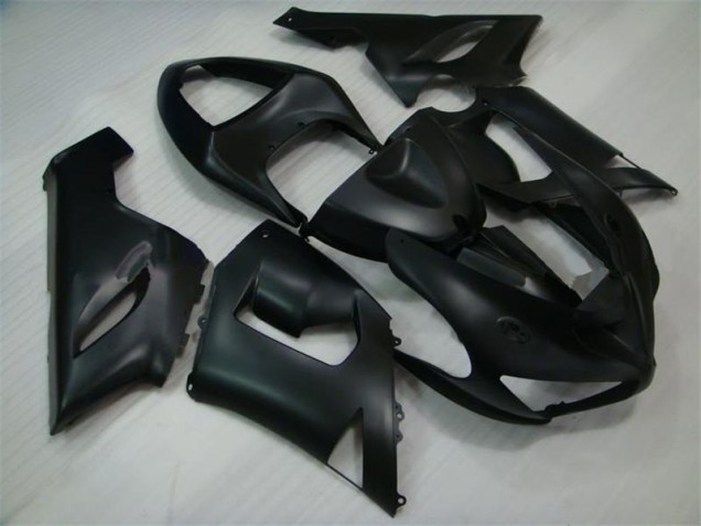 Noir Mat Carénage Moto Kawasaki ZX6R 2005-2006 Noir Mat Carénage Moto Kawasaki ZX6R 2005-2006