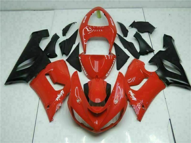 Rouge Carénages Moto Kawasaki ZX6R 2005-2006 Rouge Carénages Moto Kawasaki ZX6R 2005-2006