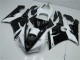 Noir Blanc Carénage Moto Kawasaki ZX6R 2005-2006 Noir Blanc Carénage Moto Kawasaki ZX6R 2005-2006