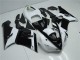 Noir Blanc Carénage Moto Kawasaki ZX6R 2005-2006 Noir Blanc Carénage Moto Kawasaki ZX6R 2005-2006