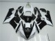 Noir Blanc Carénage Moto Kawasaki ZX6R 2005-2006 Noir Blanc Carénage Moto Kawasaki ZX6R 2005-2006