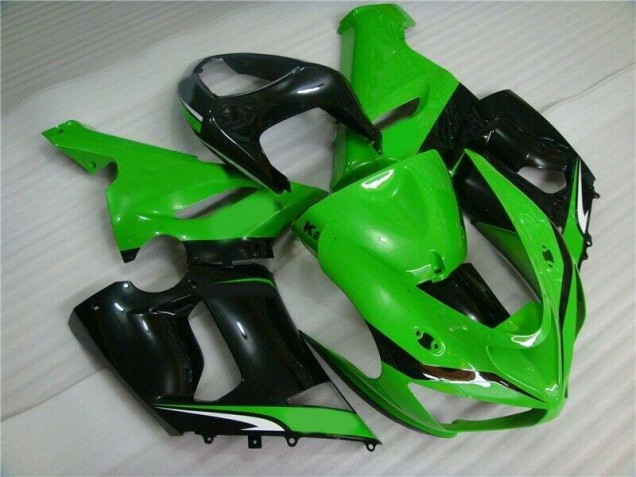 Vert Blanc Noir Carénage Moto Kawasaki ZX6R 2005-2006 Vert Blanc Noir Carénage Moto Kawasaki ZX6R 2005-2006
