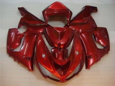 Rouge Carénage Moto Kawasaki ZX6R 2005-2006