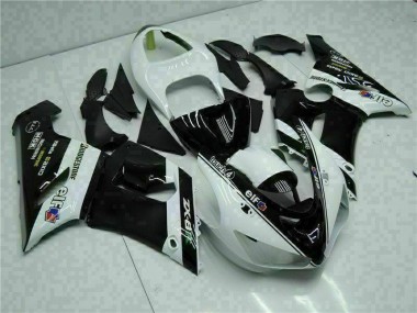 Rouge Noir Carénages Moto Kawasaki ZX6R 2005-2006
