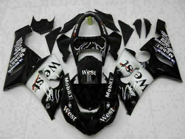 Noir Carénage Moto Kawasaki ZX6R 2005-2006