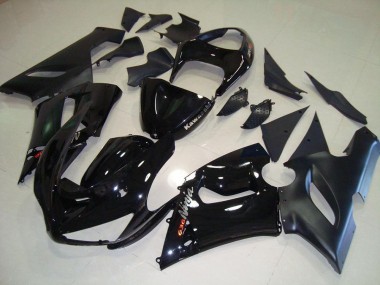 Noir Kit Carénages Motos Kawasaki ZX6R 2005-2006