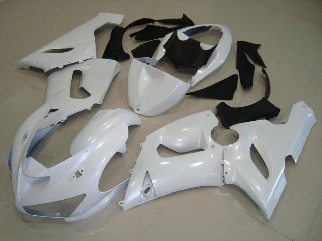 Dark Blanc Nacré Carénage Moto Kawasaki ZX6R 2005-2006 Dark Blanc Nacré Carénage Moto Kawasaki ZX6R 2005-2006