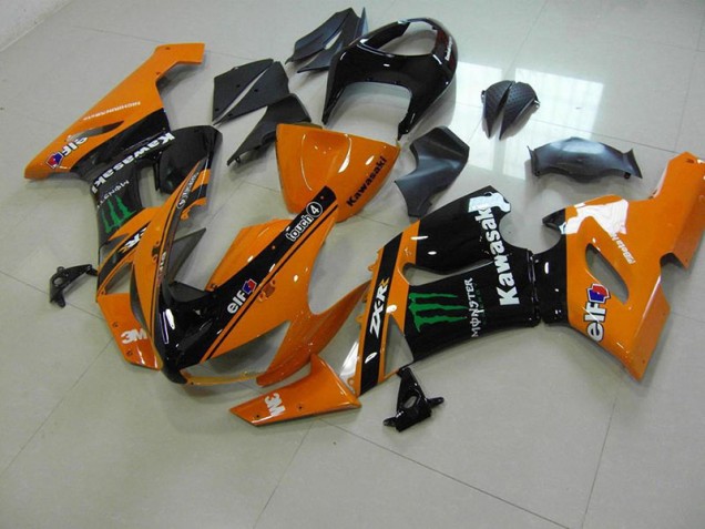 Orange Monster Carénage Moto Kawasaki ZX6R 2005-2006 Orange Monster Carénage Moto Kawasaki ZX6R 2005-2006